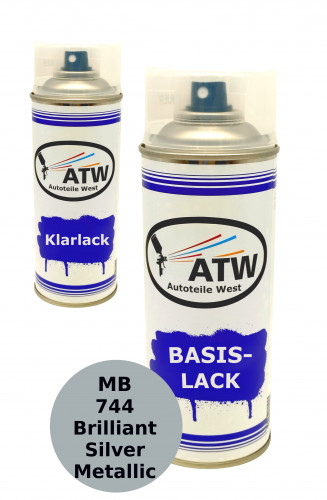 Autolack für Mercedes Benz 744 Brilliant Silver Metallic